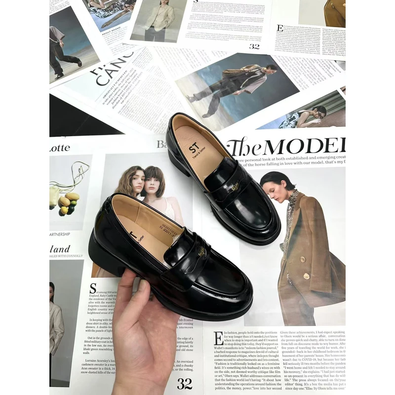 ST/ST【ST小金豆】新款时尚乐福女鞋  33111