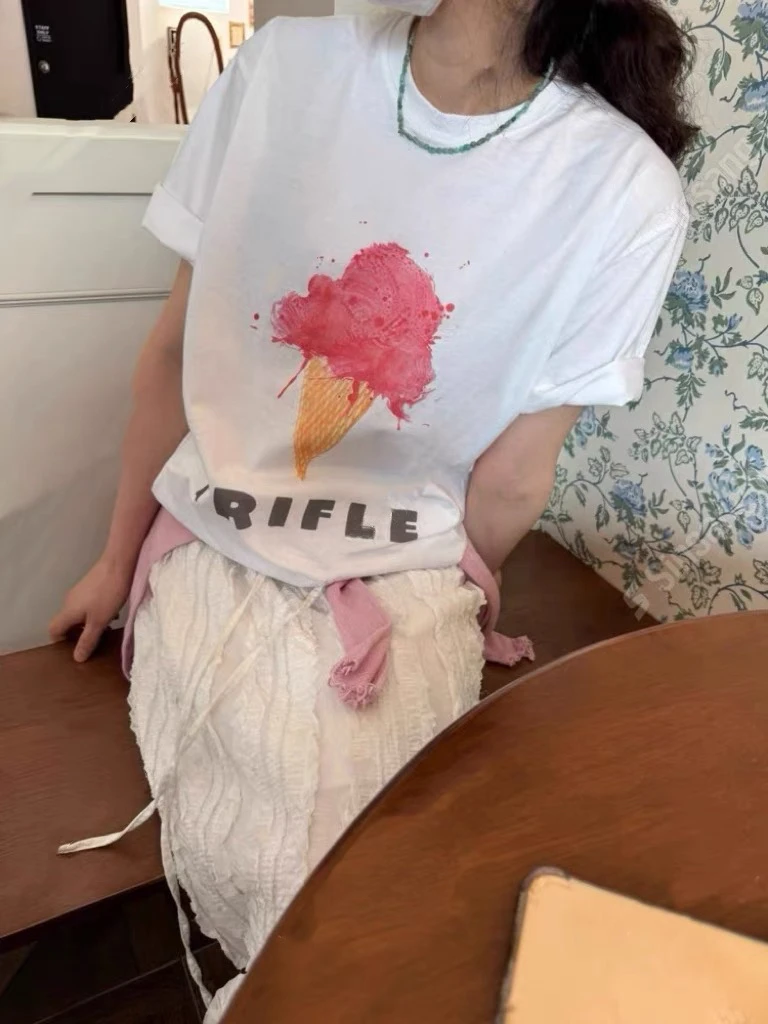 【朴大仙】639-800实体档口韩系女装休闲宽松T恤设计款