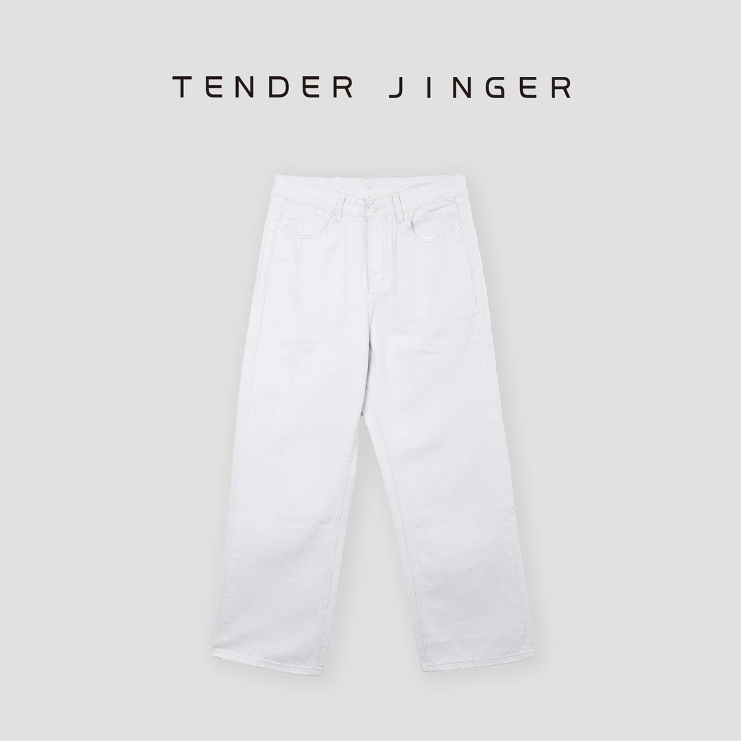 Tender Jinger男士四季直筒宽松百搭休闲牛仔裤  T2403BBB16852