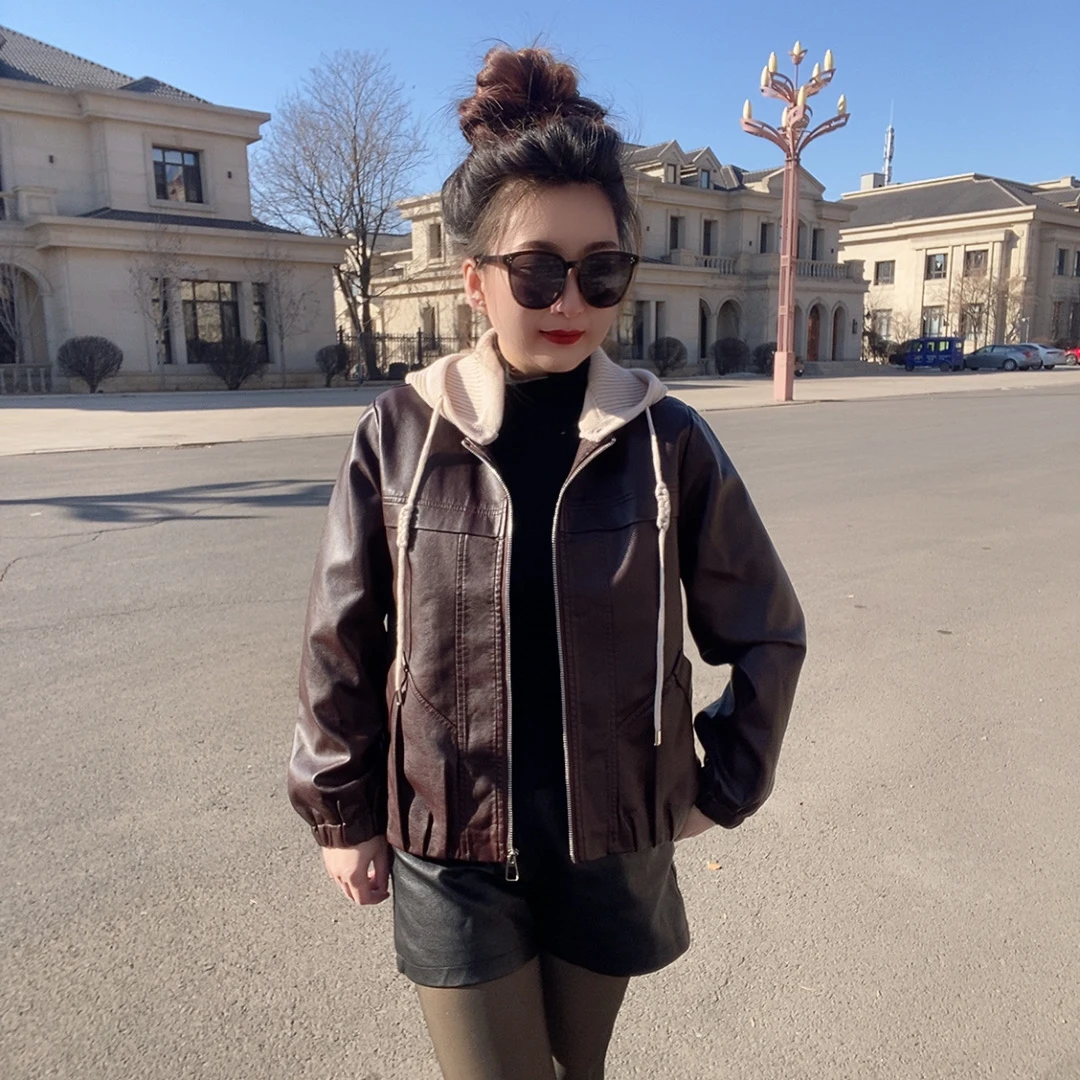 2025春秋新款植鞣皮绵羊皮全皮时尚洋气走秀皮夹克外套