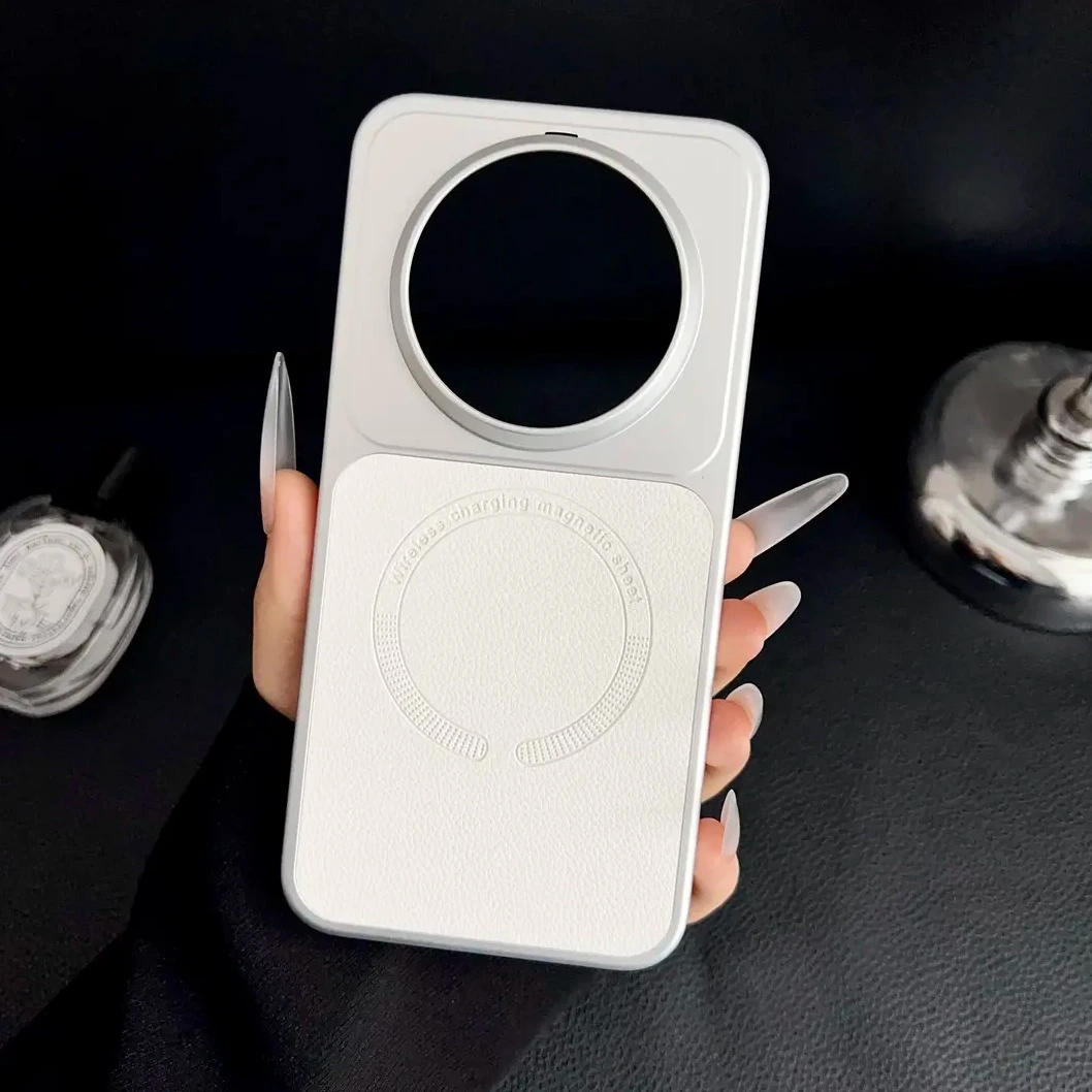 冷烟紫荔枝纹适用华为mate80高级感小众轻奢80Pro磁吸防摔手机壳.