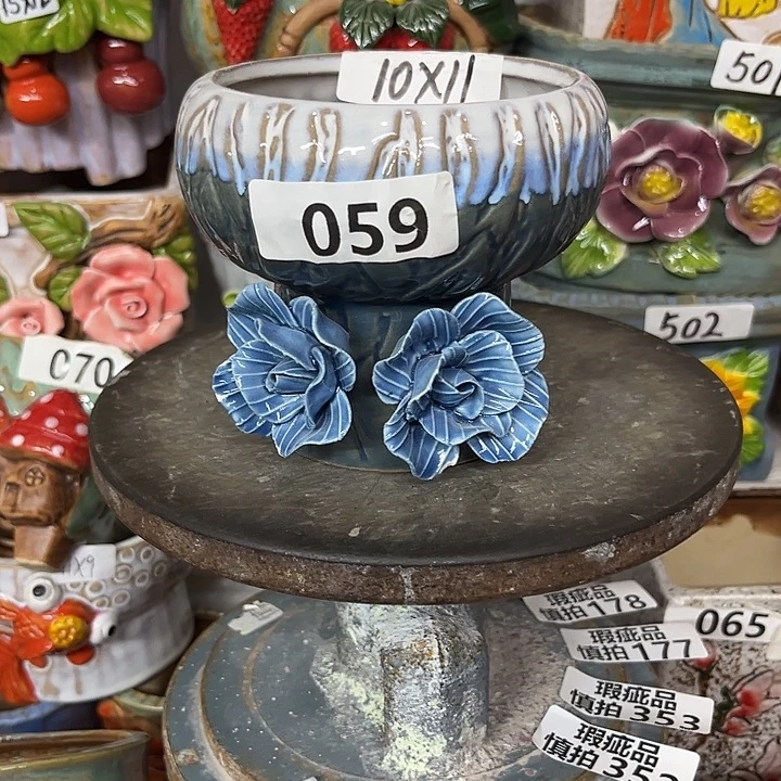 粗陶材质多肉花盆