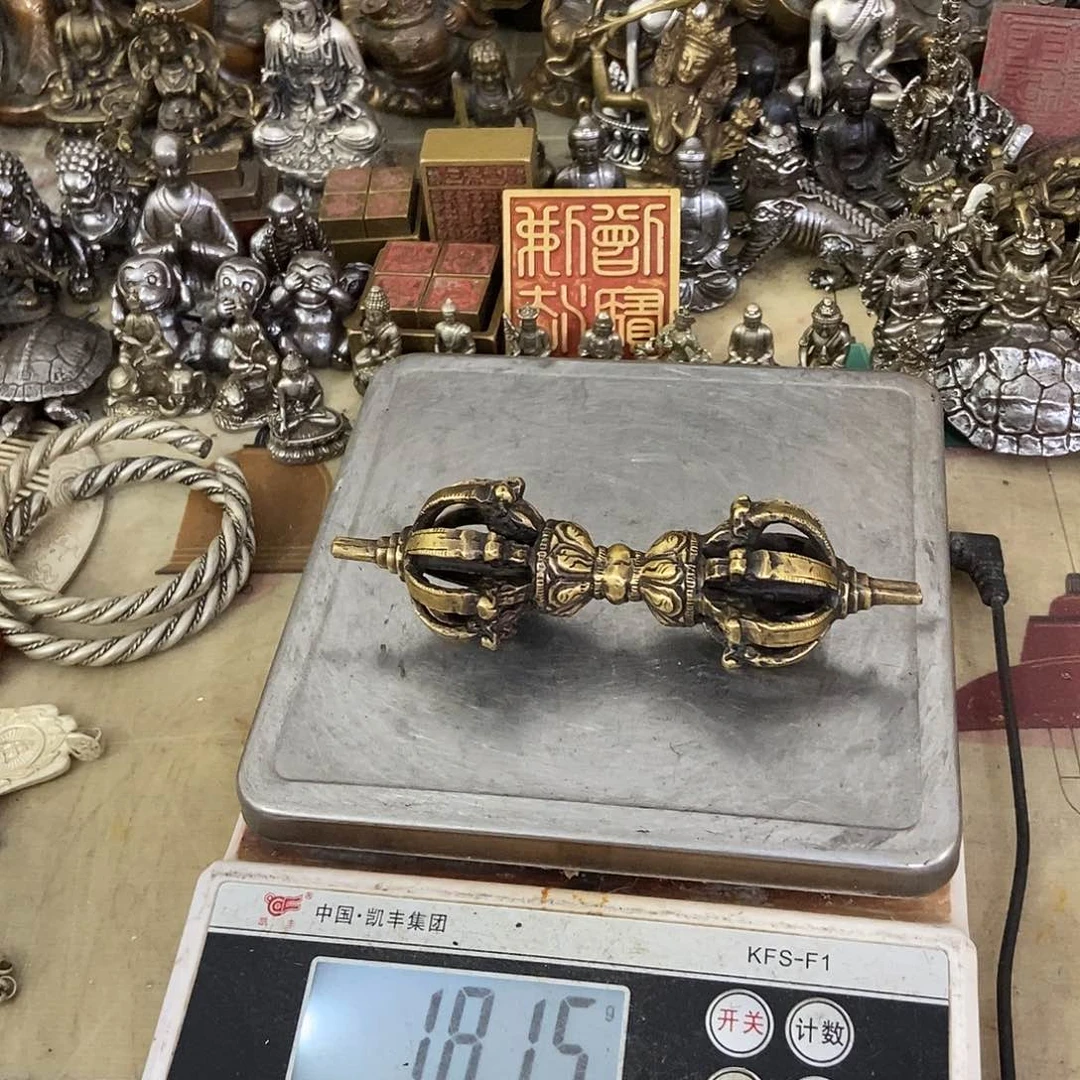 百***先老杨，黄铜摆件，老杨黄铜