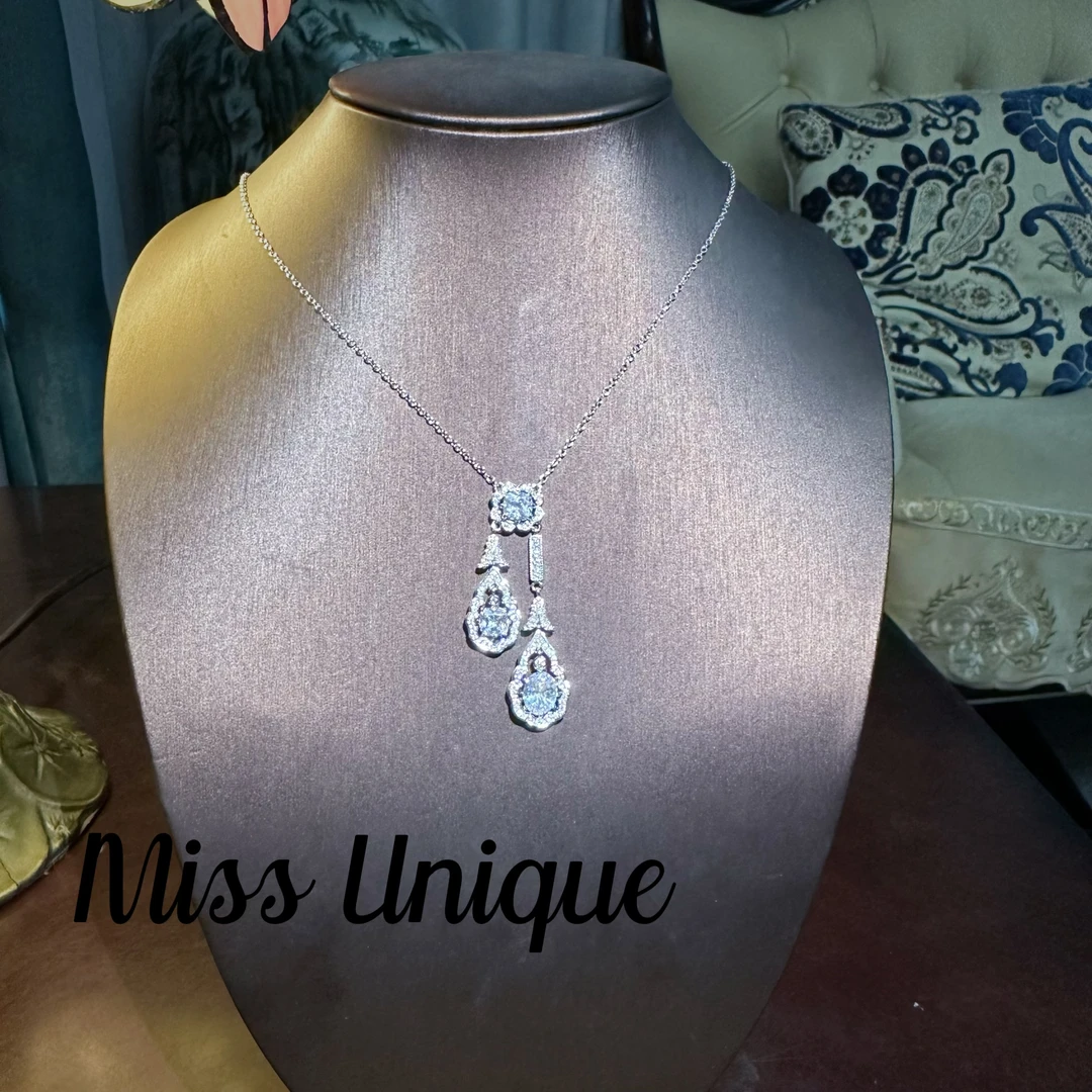 S2011细链子白色牌牌两条项链15