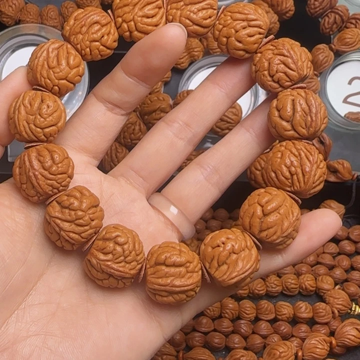 桃核手串龙纹桃核