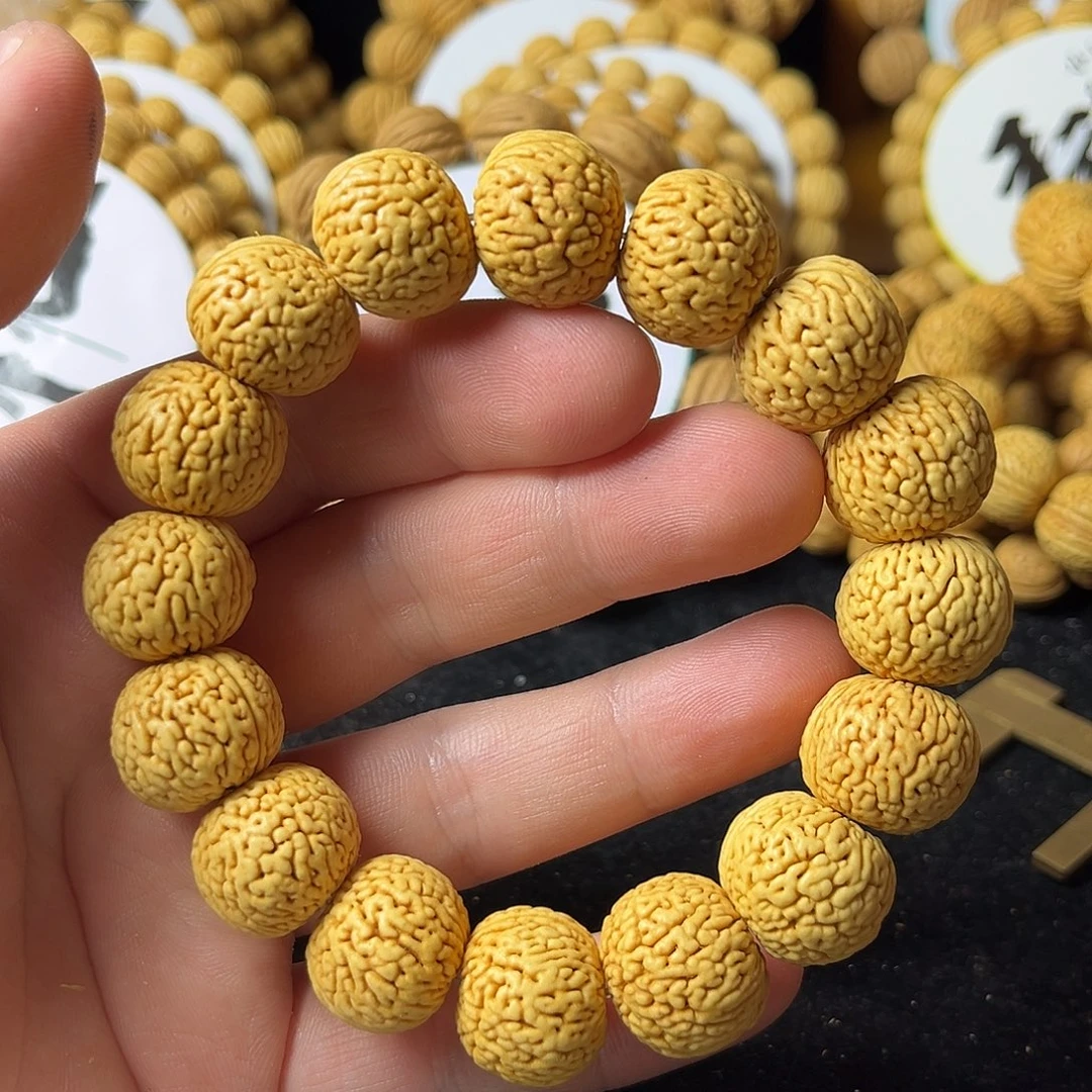 兔***崽手串桃核17.5尺寸蚂蚁纹