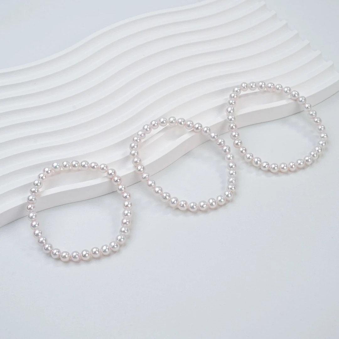 【新人福利款】淡水珍珠弹力手链5-6mm-多样性发一