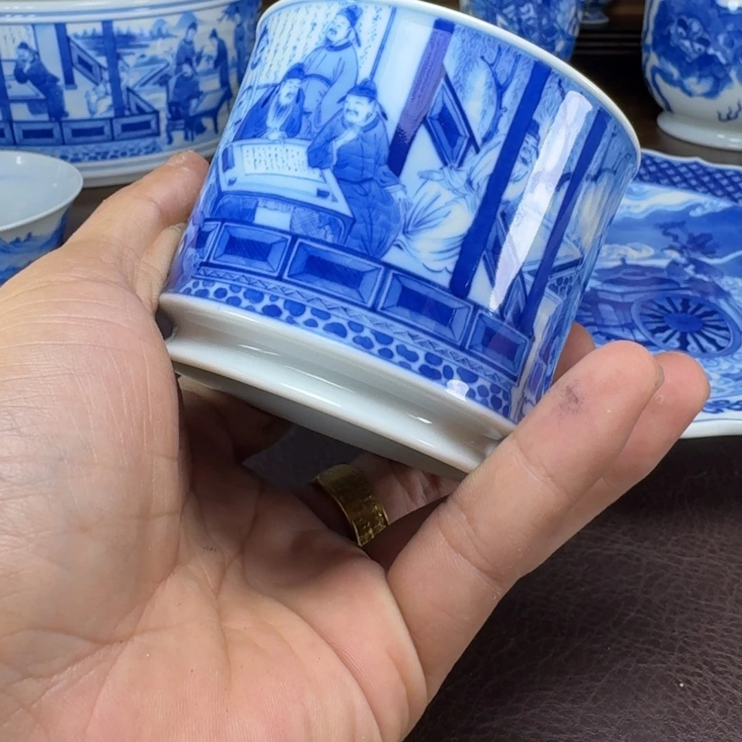 戴***️瓷片当代景德镇陶瓷手绘茶具