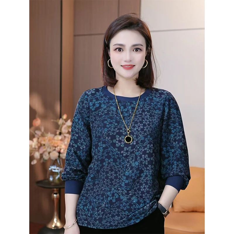 春季新款高贵轻奢休闲印花洋气高级感女士百搭时尚衬衣上衣显瘦