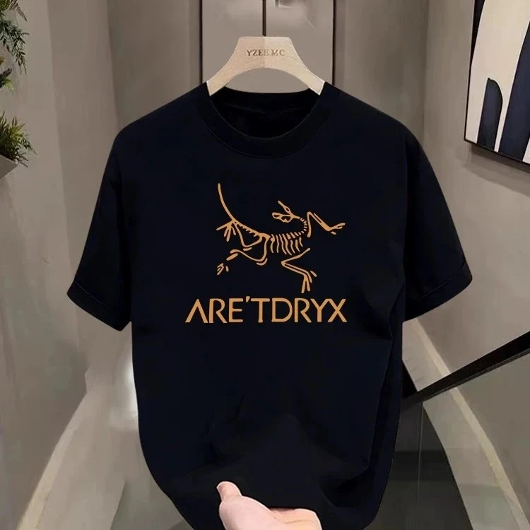 大LOGO字母印花圆领棉质短袖T恤男款