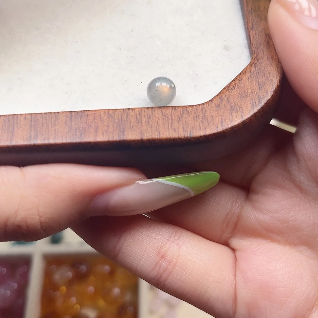 珠宝半成品未镶嵌月光石灰月光6mm