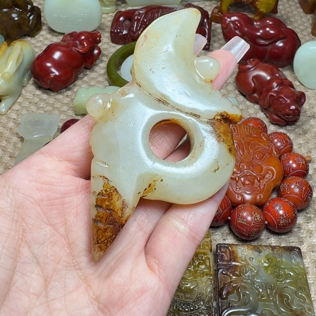 白玉菩提吊坠挂件