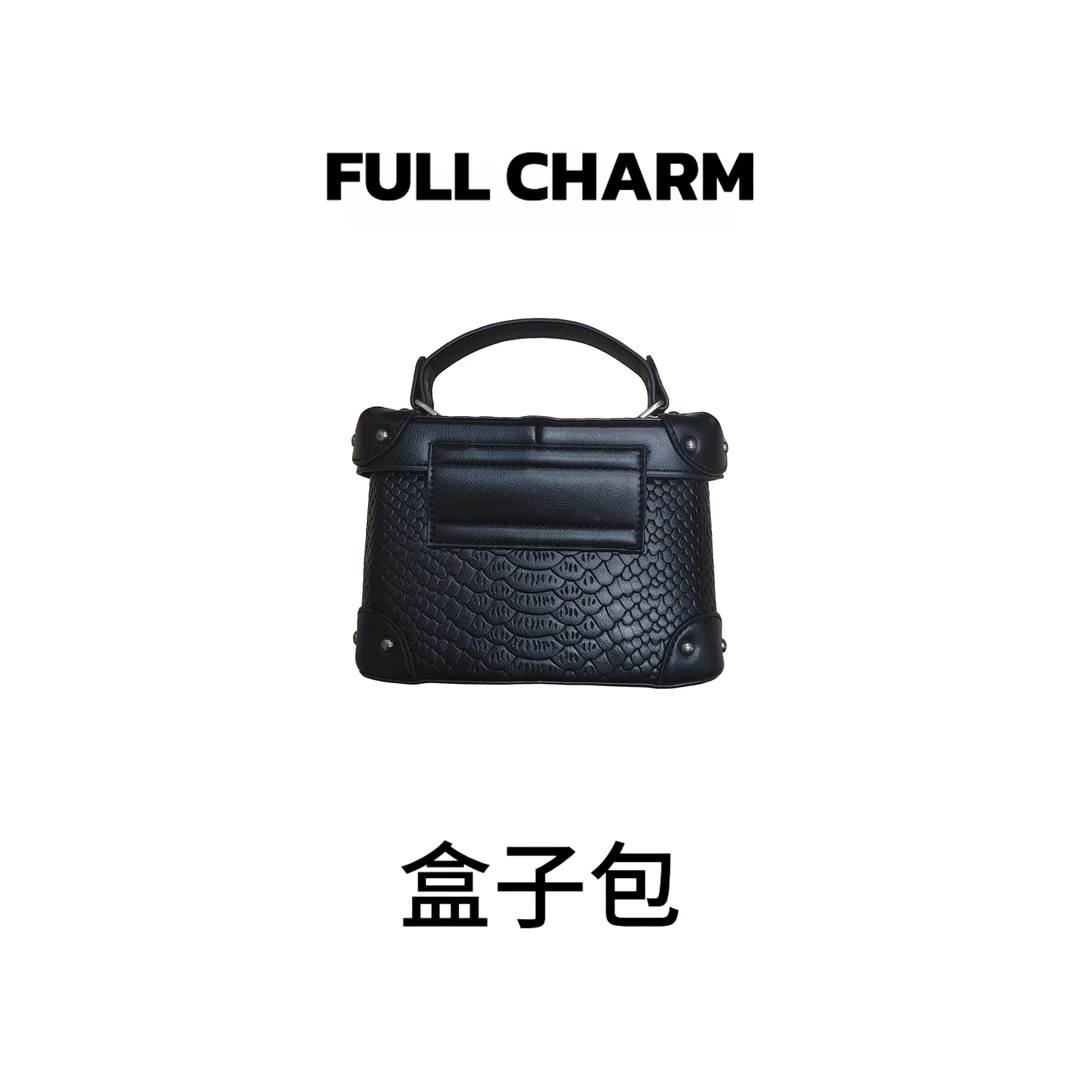 【E313】FULL CHARM-盒子包-百搭手提单肩斜挎包大容量通勤女包