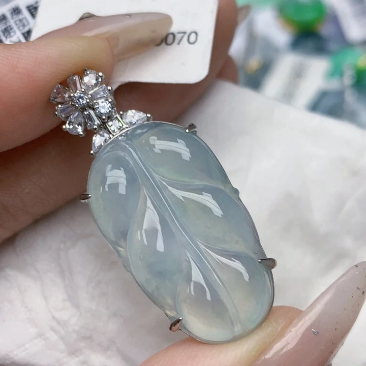 翡翠银S925镶嵌颈饰