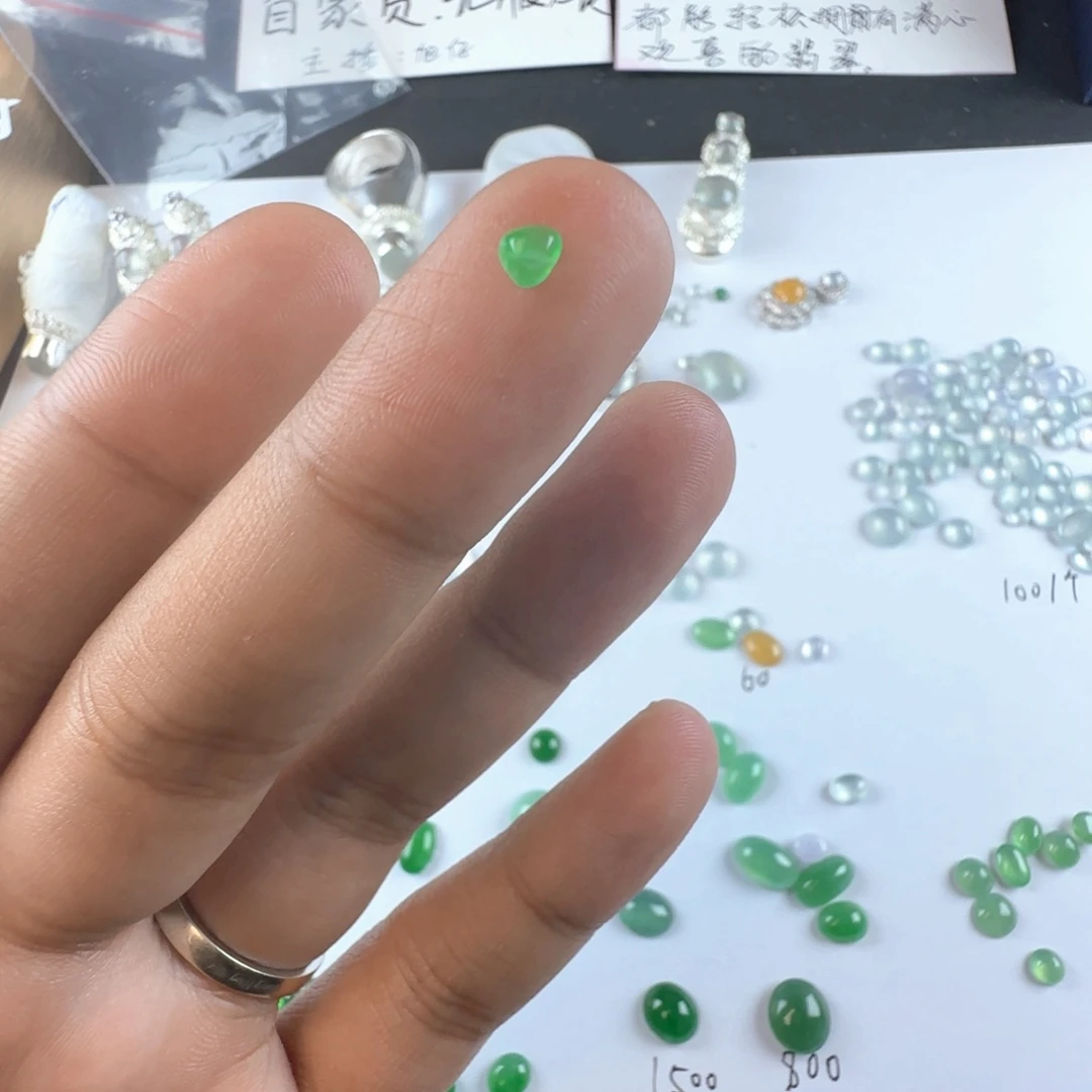 翡翠戒指未镶嵌缅甸天然翡翠