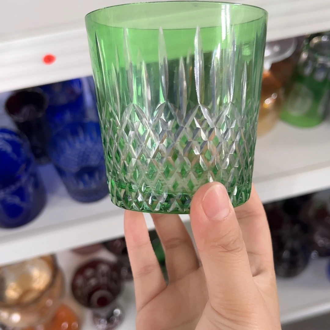 水晶玻璃高脚款微瑕一个