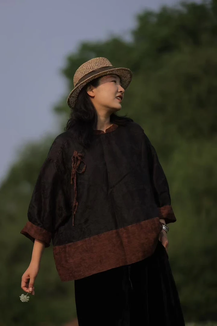 布衣家小铺推荐～原创古兰木套头上衣GS3662