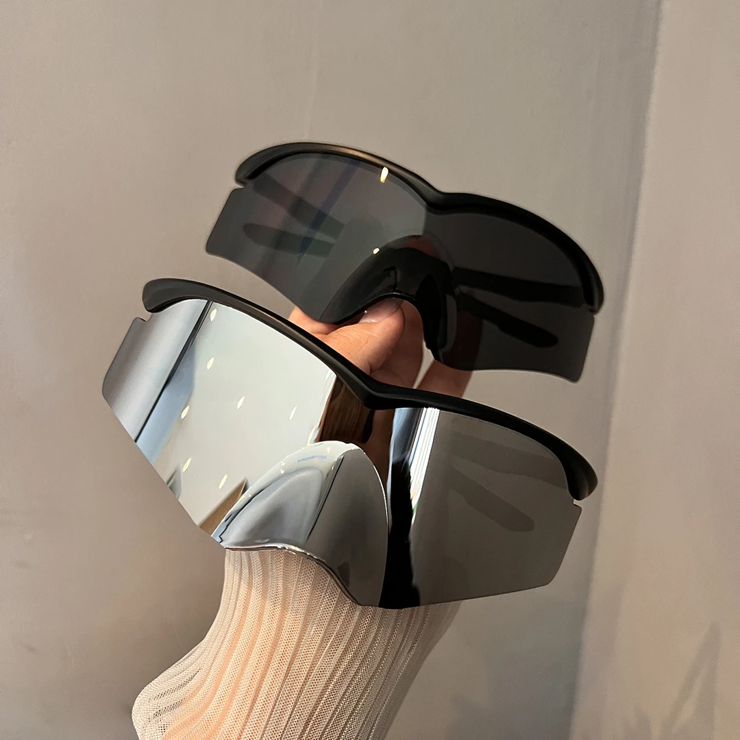 2025新款个性面具墨镜女高级感防紫外线太阳镜男骑行眼镜开车防晒