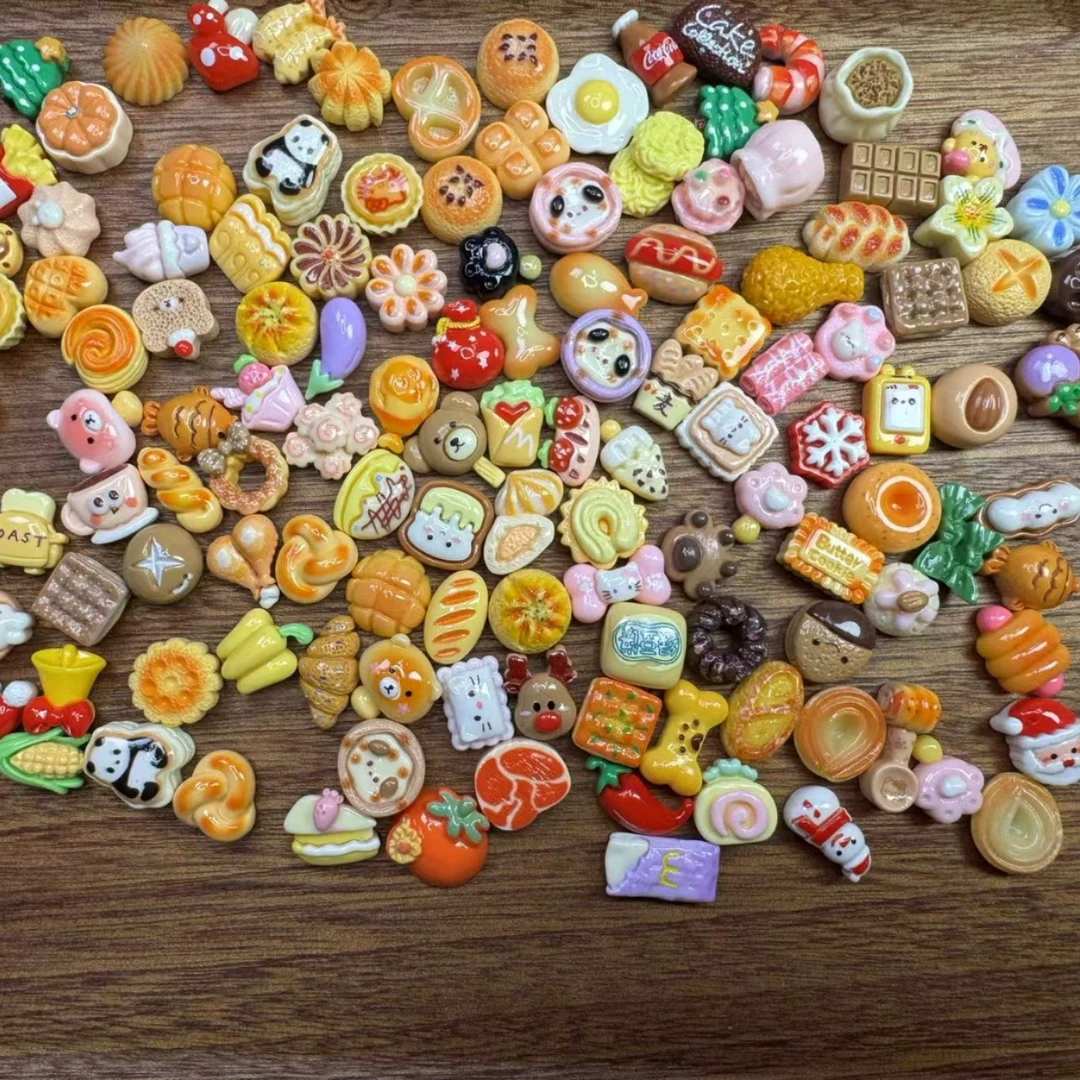 直播间迷你款对对碰 微缩食玩仿真食物潮玩迷你小面包小点心