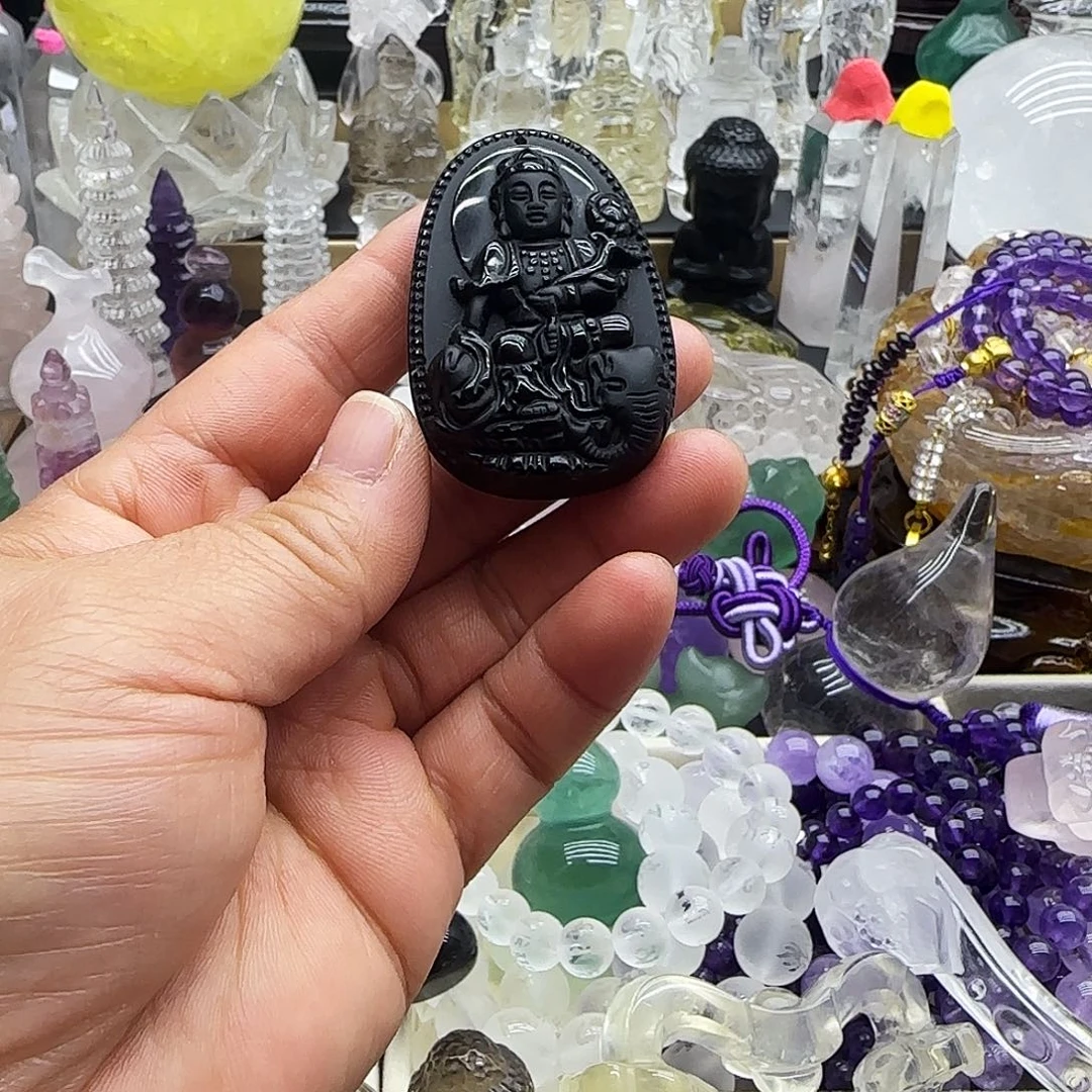 水晶车挂未镶嵌摆件