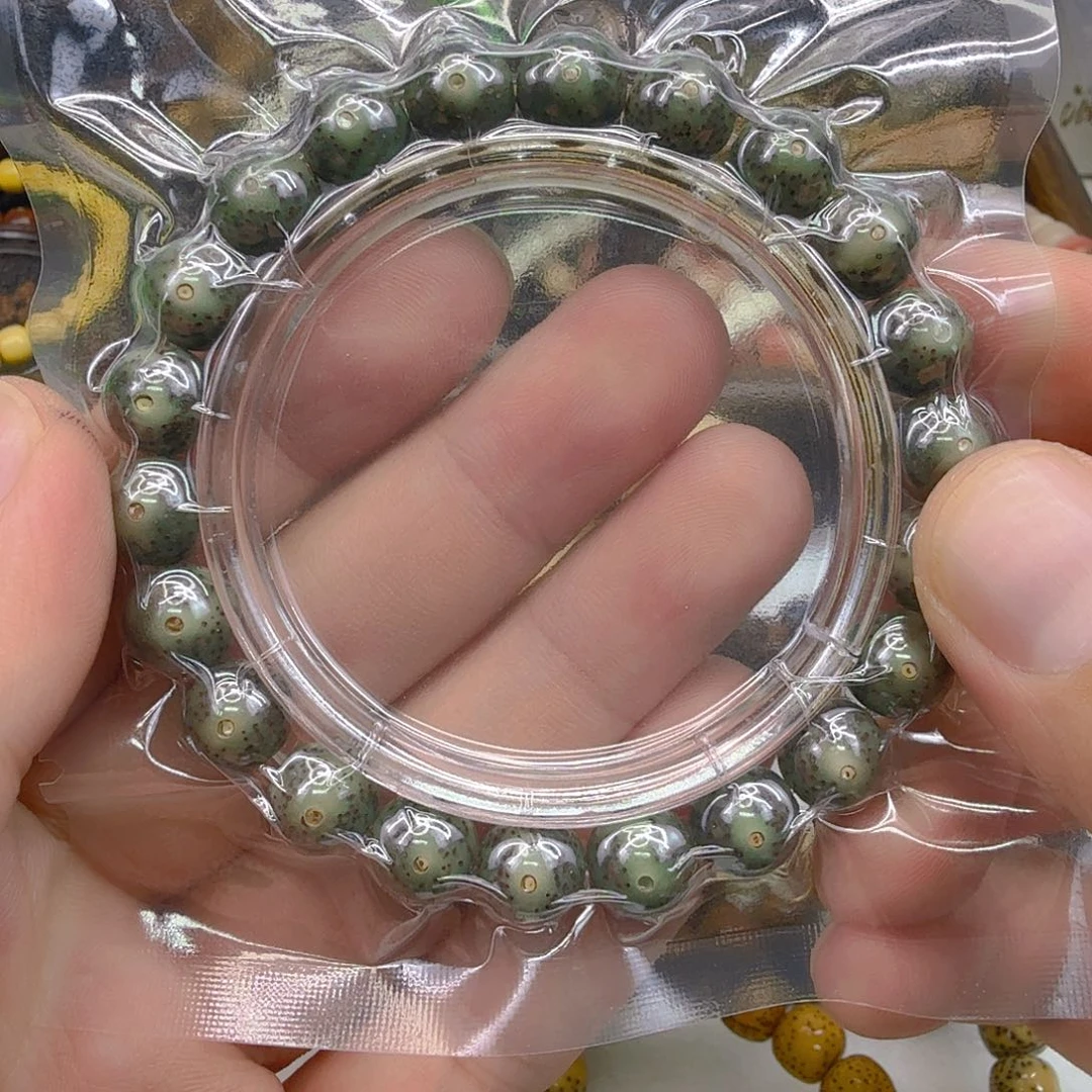 手串星月菩提26高端绿星月菩提单圈10圆