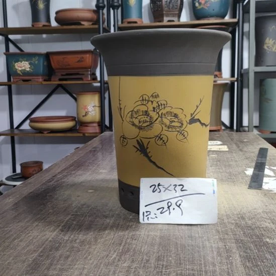 紫砂花盆库存尾货清仓