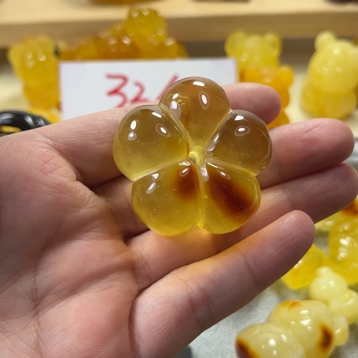 琥珀颈饰未镶嵌兰*幽琥珀蜜蜡