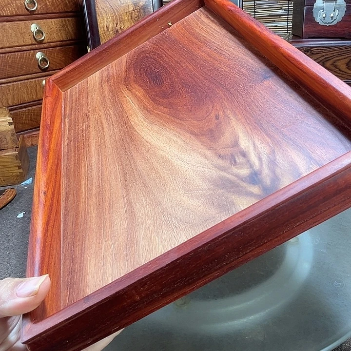 染料紫檀（血檀）盘子个