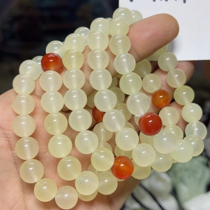 蛇纹石玉手串未镶嵌