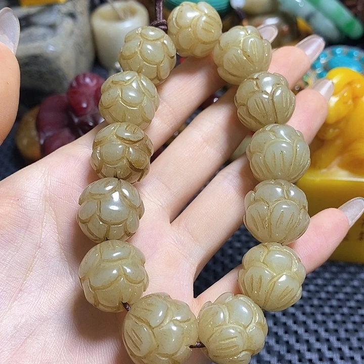 滴血莲花菩提把件诚*