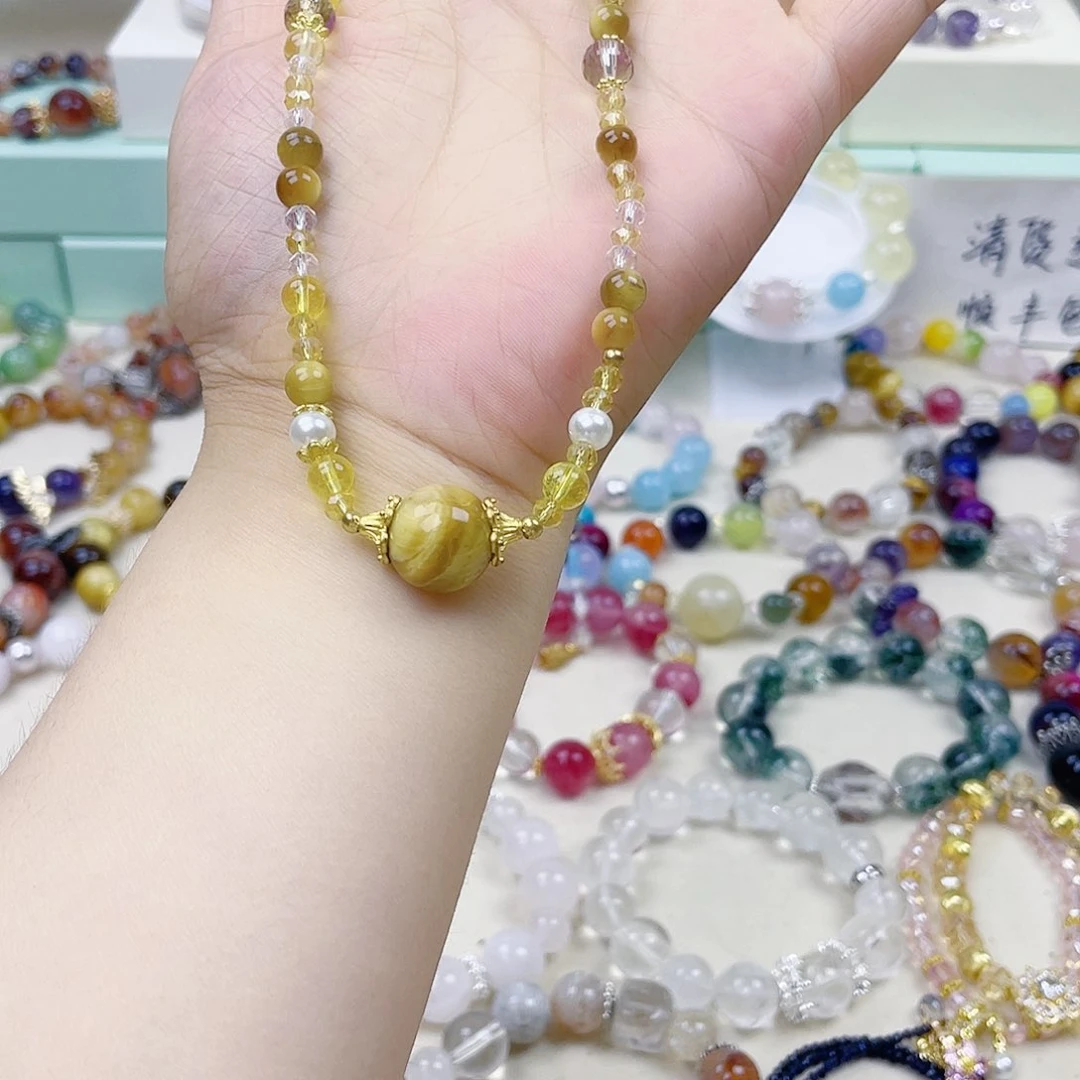 水晶手链银S925镶嵌