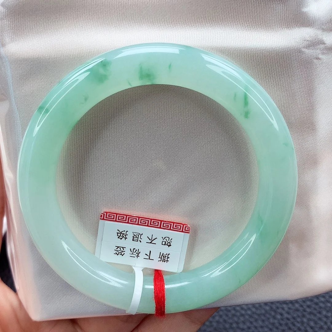 翡翠手镯未镶嵌53 清水出芙蓉