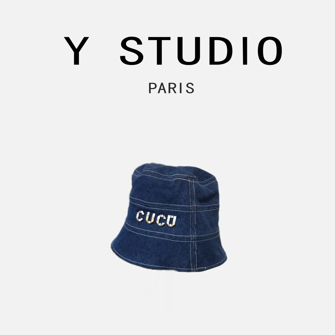 Y.STUDIO25年春季日式老牛仔水洗牛仔水桶帽气质炸街出行必备
