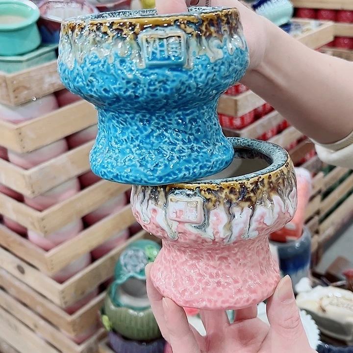 凑单10元陶瓷花盆发货！