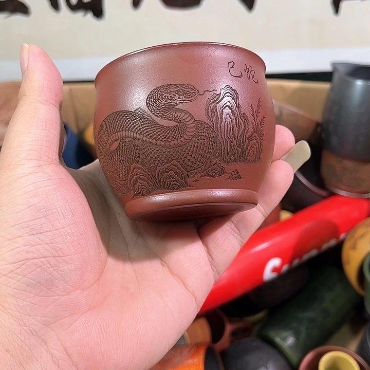 茶杯紫砂全手工紫砂主人杯