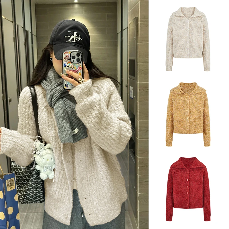 Moses Queen/魔西女王秋冬软糯加厚高领毛衣内搭外穿针织开衫外套