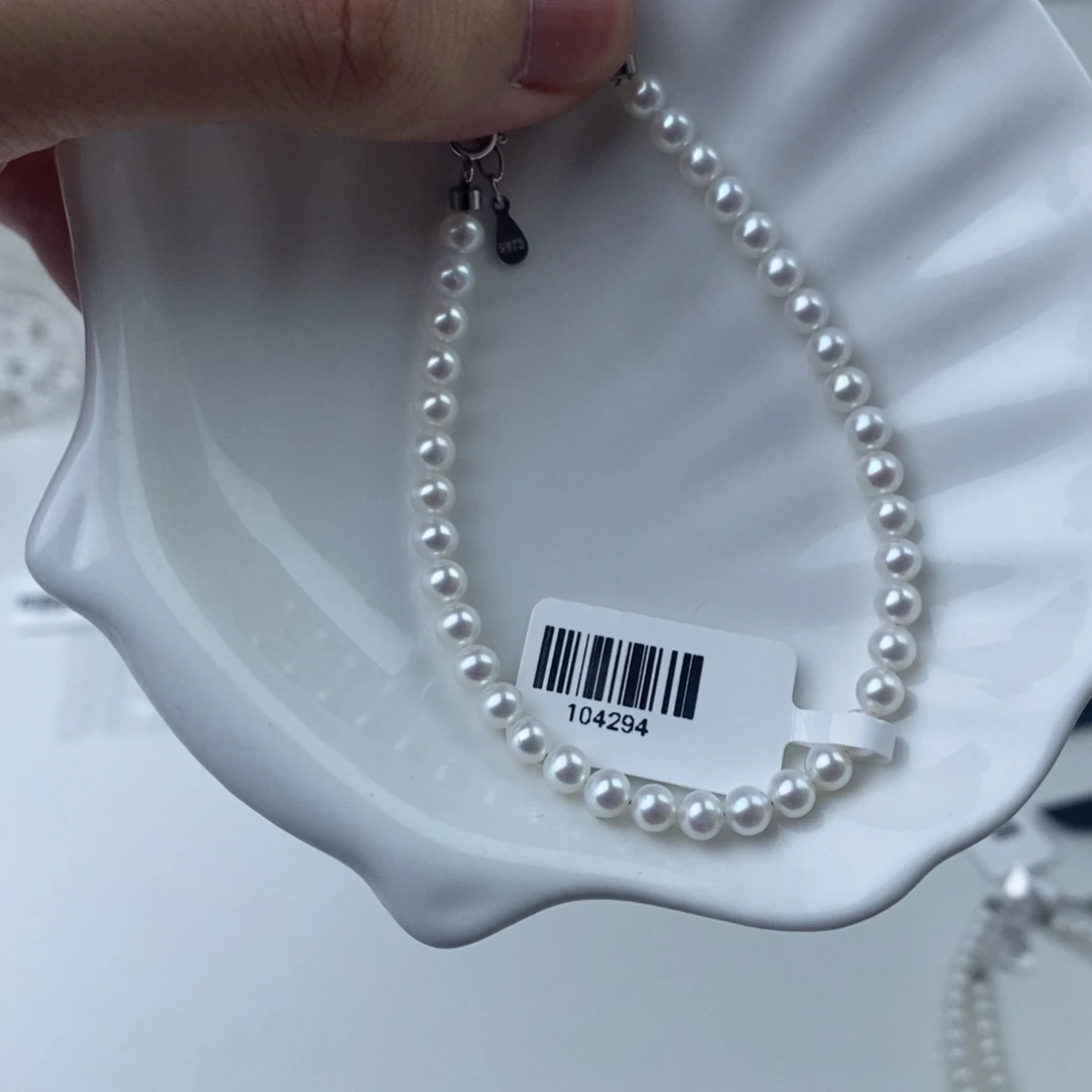 淡水珍珠银S925镶嵌项链104294