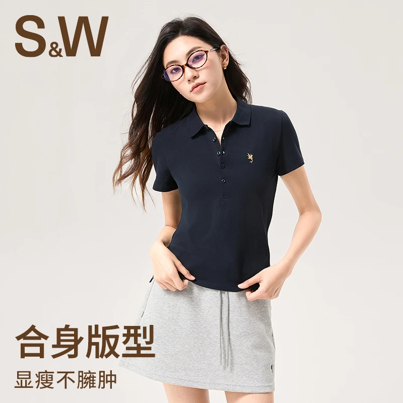 【水蓝蓝专属】SW速惟运动polo衫休闲风显瘦舒适百搭速干户外上衣