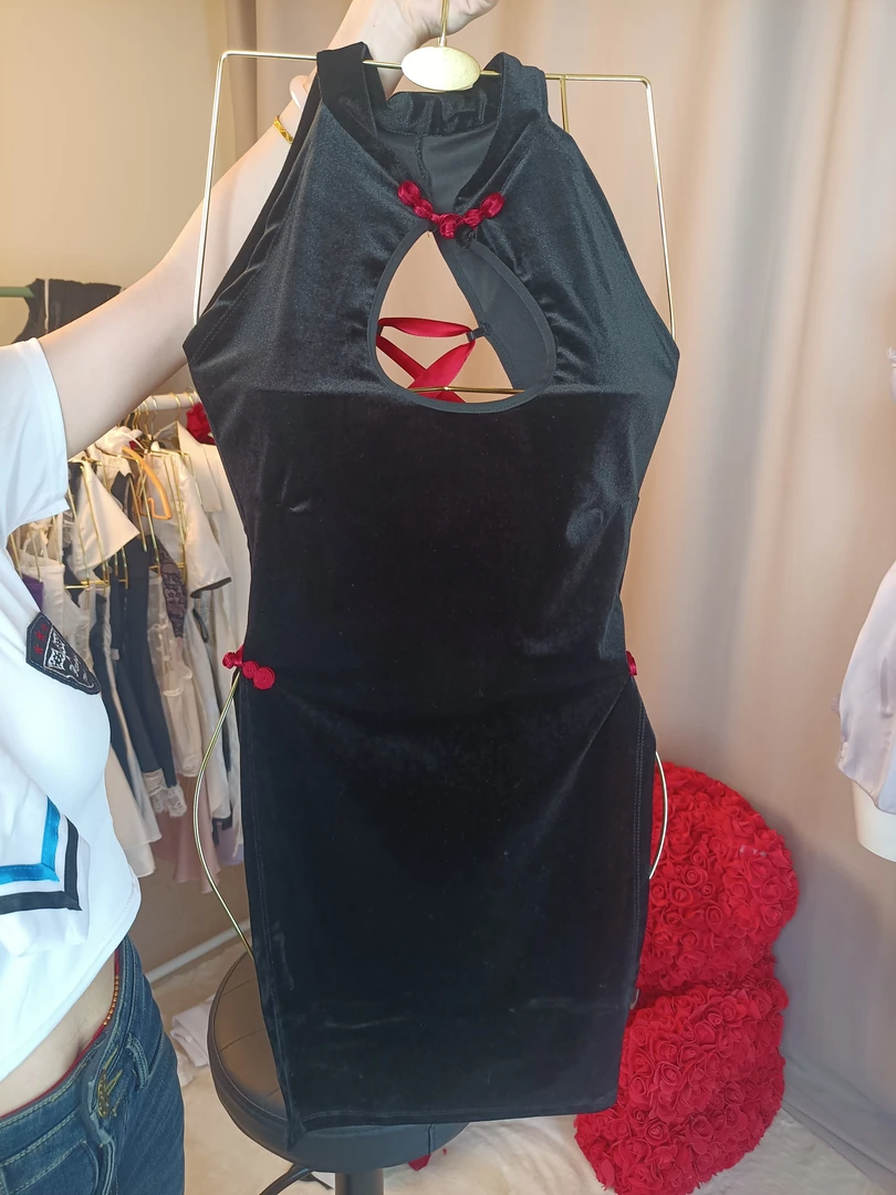 性感套装女性感柔纱透明褶皱吊带抹胸火辣包臀裙激情制服套装