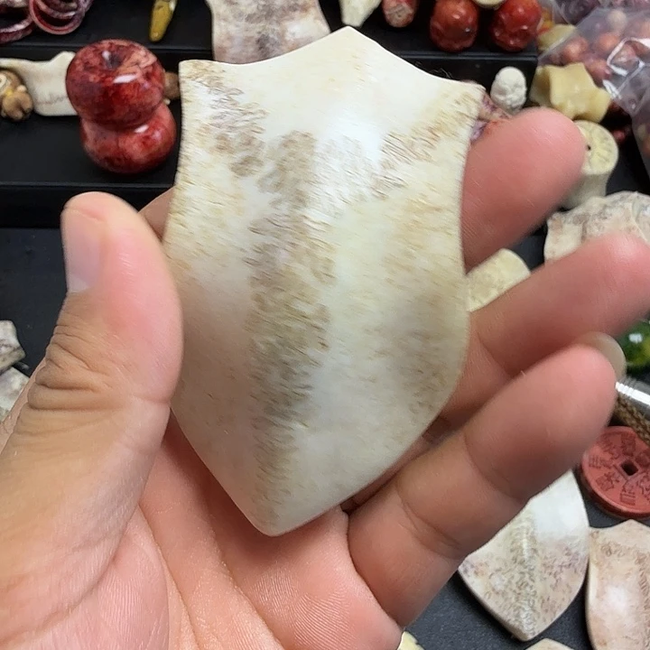 龙***贵花岗石铁合金养殖鹿头骨制作三界牌