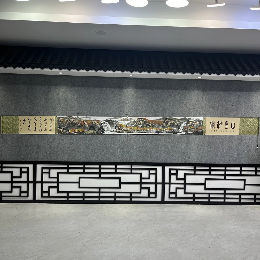 何江熊【山水桃源】5米小长卷客厅书画院