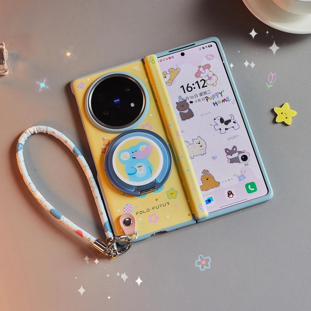 适用vivoxfold5手机壳华为matex6/x5可爱创意折叠屏全包保护壳女