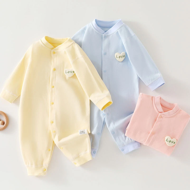 【无骨纯棉】春秋婴儿连体衣新生儿哈衣0-12个月婴儿春秋衣服服