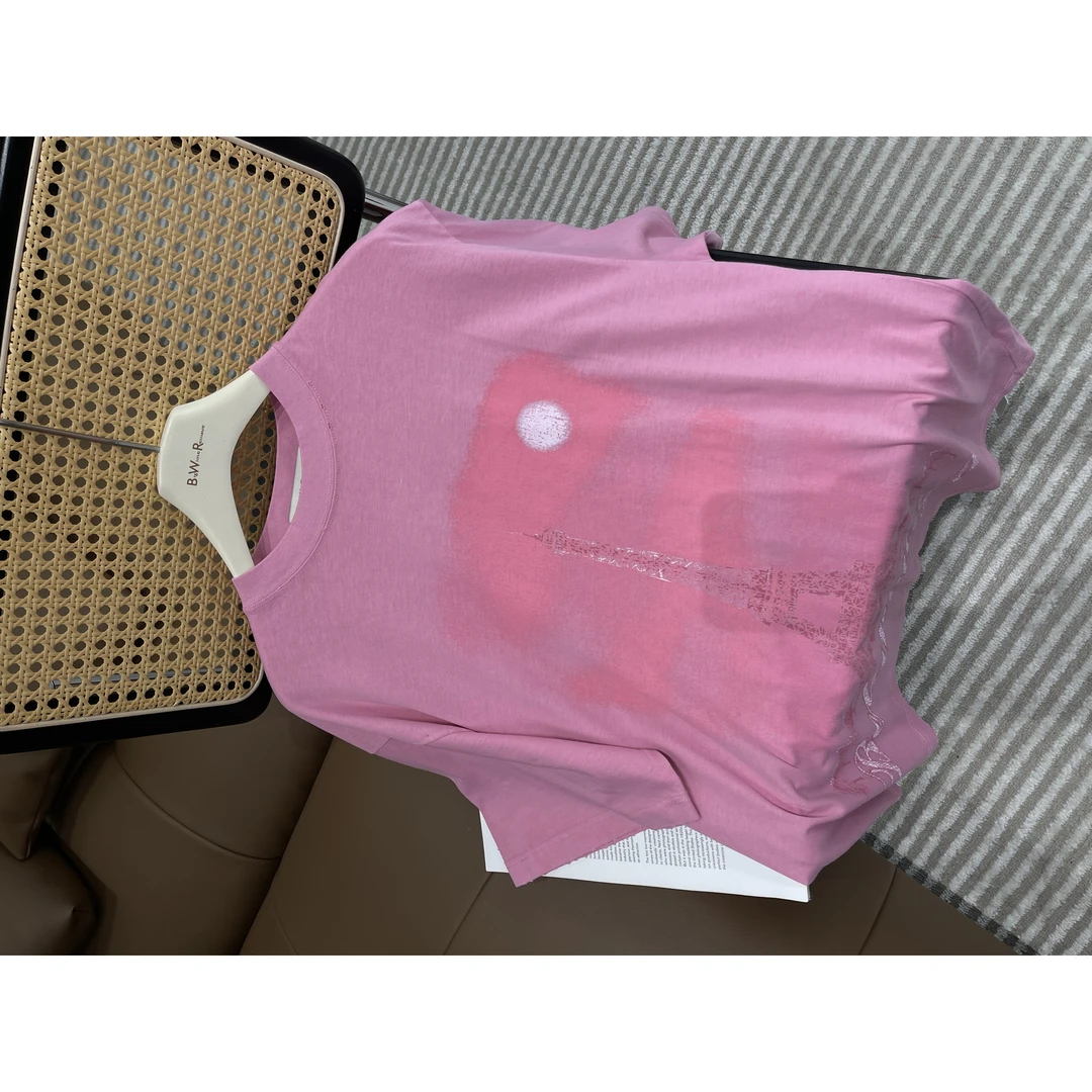 重工水洗款设计印花经典百搭显瘦T恤DB058