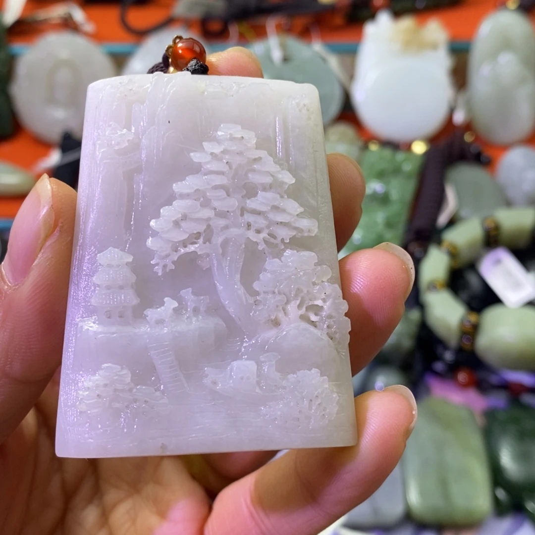 和田玉未镶嵌颈饰