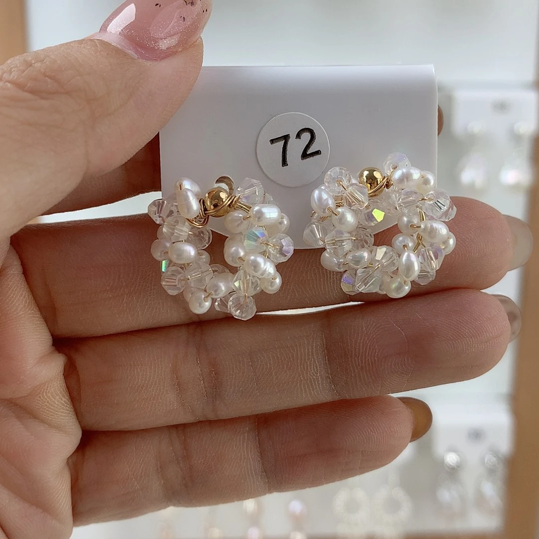 未镶嵌耳饰淡水珍珠