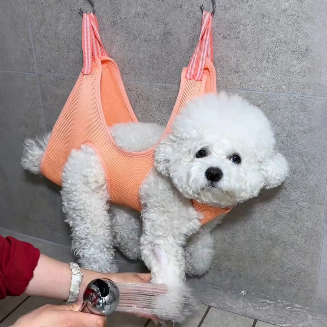 小狗狗洗脚吊床比熊洗澡固定神器剪指甲防抓剪毛美容悬挂式宠物包