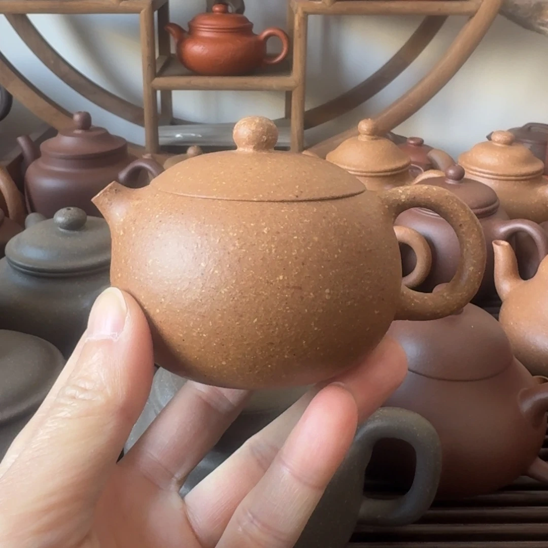 茶壶紫砂西施180cc台西梨皮老段