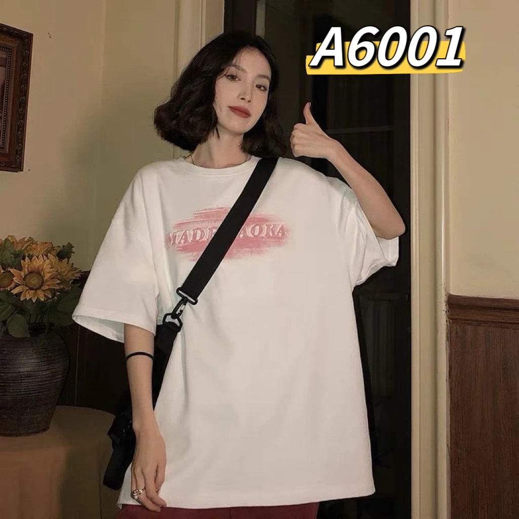 2025夏季新款纯白印花短袖T恤休闲风女学生潮ins宽松百搭显瘦上衣