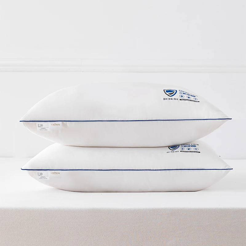 【三防】皇冠抗菌枕芯防水防油防污立体枕头酒店枕情侣成人双人枕